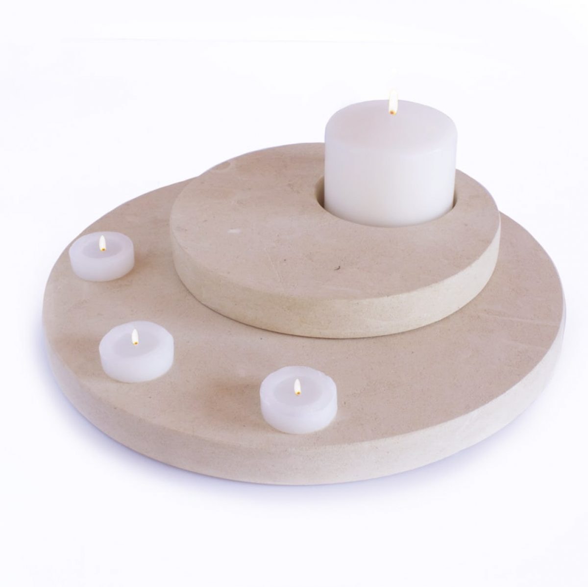 Portacandele di Natale perfetto tealight candele in pietra leccese